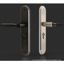 European-style brushed bedroom door handle lock modern simple wooden door lock mute indoor door lock
